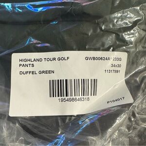 Bonobos Highland Tour Gold Pants in GREEN. Sz 34/30